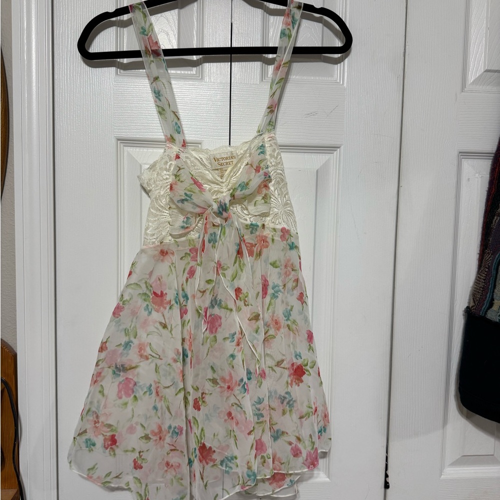 Victoria’s Secret gold label white floral babydoll sleepwear lace NWT - Picture 3 of 6